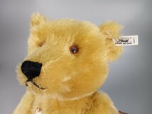 A0313 Steiffシュタイフ 3000体限定 REPLICA 1994TEDDY BEAR 1908 BLOND 40 LMITEDEDITION レプリカ テディベア 全長 40cm _画像3