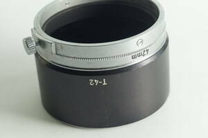 jaＣ★送料無料 色落ち有 美品★Canon T-42 (L) 50mm F2.8 Ⅱ型、Ⅲ型 (L) 100mm F3.5 Ⅲ型 (L) 135mm F4 I型内径42mm メタルフード