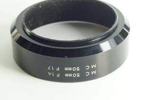 jaＣ★送料無料 美品★MINOLTA MC50mm F1.4 MC50mm F1.7用 ミノルタ メタルフード（55mm径）