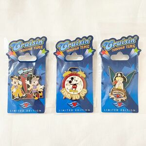 WDW DLR Cruisin Through Time LE Disney Cruise Exclusive Pins 2006 海外ディズニー ピンバッジ
