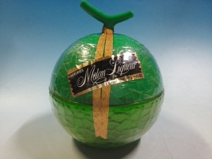  old sake! liqueur kind! hell female! melon liqueur!{HERMES MELON LIQUEUR} rare . melon. shape!