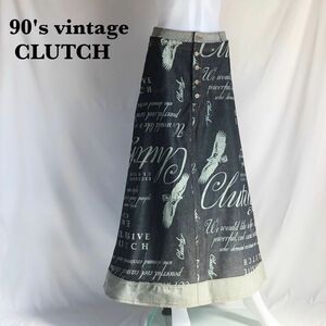 【CLUTCH】デニム　ロングスカート　90's vintage