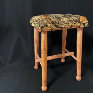 木製 椅子 木製スツール 花台 椅子 アンティーク 昭和レトロ 　インテリア　古道具　イス　　腰掛け