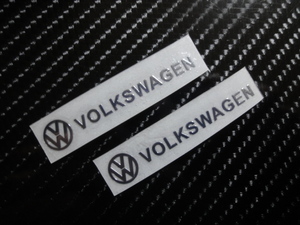 ■■送料無料／サイドミラー用／VW フォルクスワーゲン／メッキアルミ／エンブレムシール■■