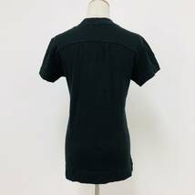 k1179 美品 VIVA HEART ビバハート Tシャツ 半袖 綿100％ ロゴプリント 日本製 サイズ42 黒 レディース キュートなスイートスタイル _画像3