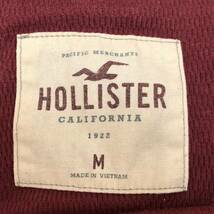 k1420 HOLLISTER ホリスター プルオーバー パーカー 長袖 コットン混 秋 冬 M 赤系 オレンジ系 メンズ 万能 シンプルデイリーカジュアル _画像8