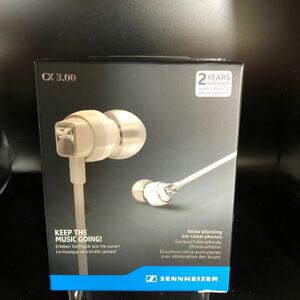 未使用★Sennheiser カナル型イヤフォン CX 3.00 White　　ゼンハイザー