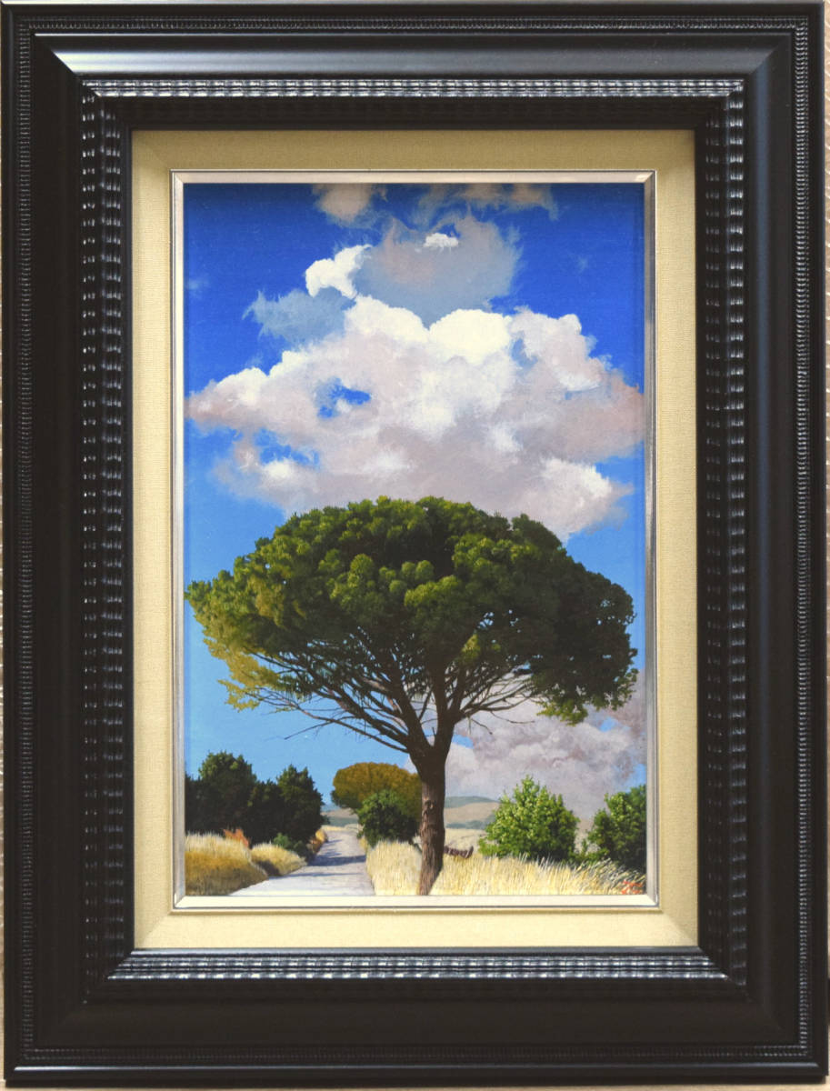 [Autenticidad garantizada] Tomohiro Momose Sicilia Pintura al óleo No. 4/Tamaño fácil de decorar/Realismo Artista popular, cuadro, pintura al óleo, Naturaleza, Pintura de paisaje