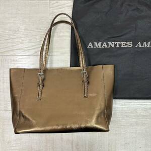 AMANTES AMENTES アマンテス アメンテス メタル ハンド バッグ HAND BAG ゴールド 系