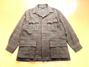 極美品/名作POLO COUNTRY【圧巻のENGLISH TWEED】ラルフローレン 本物を知る大人にオススメするサファリジャケット★ガンクラブチェックRRL