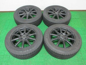 D513【送料無料 在庫処分】205/60R16 超溝高 8.5分山 スタッドレス アルミ ホイールセット 4本 美品 激安 ステップワゴン ノア ヴォクシー