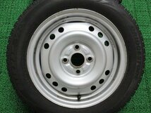 T688【送料無料】155/65R14 超溝高 ブリヂストン スタッドレス VRX 19年製 ホイールセット 4本 激安 ワゴンR スティングレー スペーシア 等_画像8