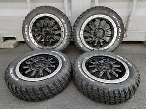 新品 タイヤ ホイール マッドスター ワンパクM/T ホワイトレター 165/65R14 軽トラック ジャンボ バモス デッキバン ハイゼット pcd100 4穴