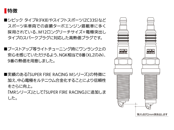 N-BOX JF1 ターボ スーパーファイヤーレーシング プラグ 3本 HKS 50003-MR40XLZ NGK8番相当 H23.12~H25.12 ネコポス 送料無料 N-BOX JF1 ターボ スーパーファイヤーレーシング プラグ 3本 HKS 50003-MR40XLZ NGK8番相当 H23.12~H25.12 ネコポス 送料無料