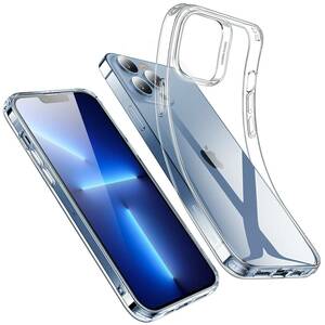 iPhone13 Pro Maxクリアケース iPhone13 Pro Maxカバー高い透明度 耐衝撃 シリコンケース スリム 透明柔軟 TPUカバー 6.7インチ