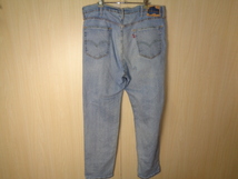 s57◆Levi's ジーンズ◆リーバイス 140周年モデル w38 エジプト製 ライトブルー ストレッチ入り スリムテーパード デニムパンツ 5J_画像3