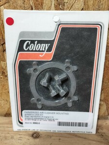 Colony コロニー　リンカートキャブレター　エアークリーナーマウントボルトkit ビンテージ　ナックル　パンヘッド　サイドバルブ　