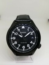 【稼働品】FOSSIL フォッシル AM4515 メンズクォーツ腕時計_画像2
