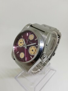 【稼働品】Paul Smith ポールスミス 6355-T010997 レディーストリプルカレンダークォーツ腕時計