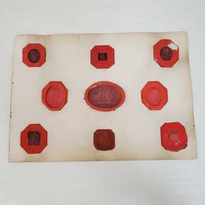 ER1021-206□封蝋 封緘 封印 封蝋印 封 ④ アンティーク シーリングスタンプ シーリングワックス sealing wax sealing stamp