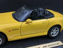 1026-15◆ミニカー Maisto HONDA S2000 模型 ホンダ マイスト イエロー 汚れあり_画像3