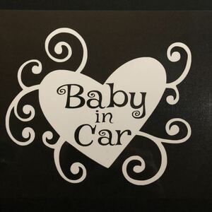 ステッカー Baby in Car ハート