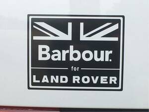 ステッカー Barbour for LANDROVER ブラック