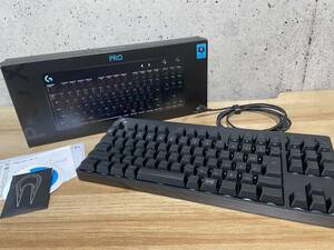 Logicool　ロジクール　PROキーボード　G-PKB-002　テンキーレス　ゲーミングキーボード　中古