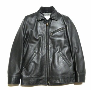 未使用に近い SLATER & SON DOCK WORKER LEATHER JACKET/スレーターアンドサン/ゴールデンベア レザージャケット/M/ブラック/米国製