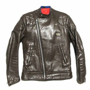 極美品 70’s Lewis Leathers 445 Super Monza ヴィンテージ ルイスレザー スーパー モンザ(モンツァ)/ライダース/ブラウン/英国製