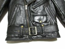 美品 VANSON MODEL C2 バンソン ダブル ライダース ジャケット/34/ブラック/USA/アメリカ/米国製_画像6