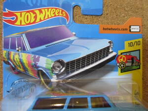 Hot Wheels ’64 CHEVY NOVA WAGON HW ART CARS 10/10 '64シェビーノヴァワゴン ショートカード 阿部ルーゴ ノバ 