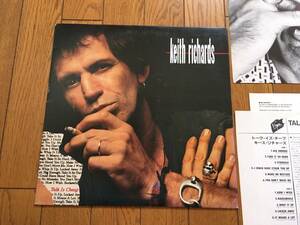 ★キース・リチャーズ (ローリング・ストーンズ)の1988年貴重アナログ盤！／トーク・イズ・チープ KEITH RICHARDS ROLLING STONES