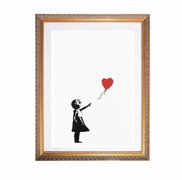 【当選品】バンクシー Banksy 赤い風船に手を伸ばす少女 WCP