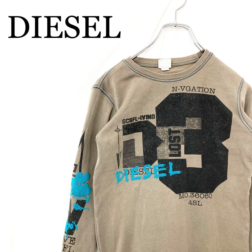 新品未使用 ディーゼル DIESEL リバーシブル長袖Tシャツ ロンT-