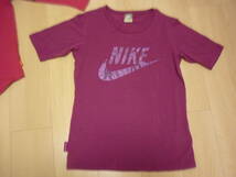 ナイキ NIKE　ピンク系７分袖Tシャツ　＋おまけに紫ピンク系半袖Tシャツ　 レディース　 Lサイズ 　_画像6