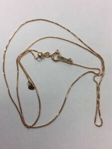 K18 pink gold necklace Venetian chain 18 gold new goods genuine article 