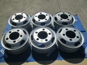 【送料無料】三菱キャンター KWC 15インチ 115-8T 　15 X 5.0J 5穴 PCD 208 オフセット 115 　ハブ 150㎜　 6枚セット