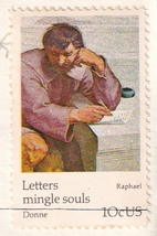 【ＦＤＣ】ラファイエル画：手紙を書く（１９７４年）（アメリカ）実逓　t3918_画像2