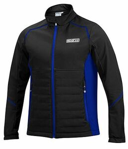 SPARCO（スパルコ） ソフトシェルジャケット SOFTSHELL ブラックxブルー Mサイズ