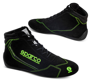 SPARCO( Sparco ) рейсинг обувь SLALOM черный x зеленый 42 размер (27.0cm)FIA 8856-2018