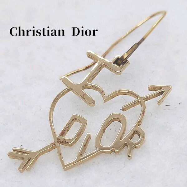 クリスチャンディオール　Christian Dior　矢とハート　スイングピアス　片耳