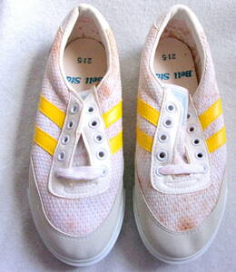 [ unused, but scratch . dirt equipped ] bell Star sport shoes BS10 number ( yellow color. indoor shoes cord shoes type )21.5cm