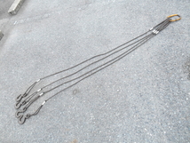KANSAI【激安】関西工業 1t 1000kg 4本吊り ワイヤスリング ワイヤースリング ワイヤーロープ ワイヤー ワイヤ フック 吊り下げ 吊り荷_画像2