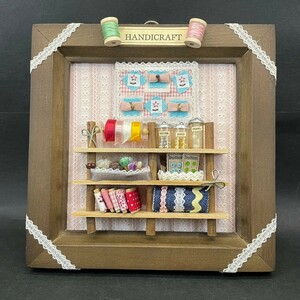  doll house miniature [ handicrafts shop san ] handy craft final product interior ornament wall decoration 