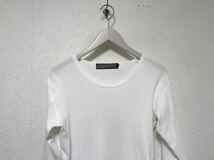 本物アユイテAYUITEコットンダメージ加工ワッフル5部丈半袖Tシャツメンズサーフアメカジミリタリースーツビジネス白ホワイト1S日本製_画像2