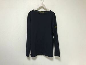 美品本物ルサンパレイユLe Sans Pareilコットン長袖TシャツロンTメンズサーフアメカジミリタリービジネススーツ紺ネイビー40日本製M