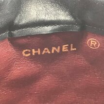 CHANEL シャネル マトラッセ ラムスキン ココマーク クラッチ バッグ ブラック K434_画像6