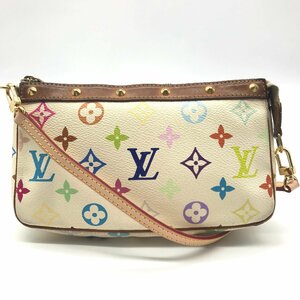 1円 良品 LOUISVUITTON ルイヴィトン モノグラム マルチ カラー アクセソワール ショルダー バッグ K442