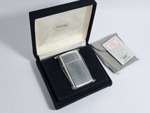 未使用 ヴィンテージ ZIPPO スターリングシルバー スリム 1990年製 ハイポリッシュ 純銀 ビンテージ ジッポ_画像1